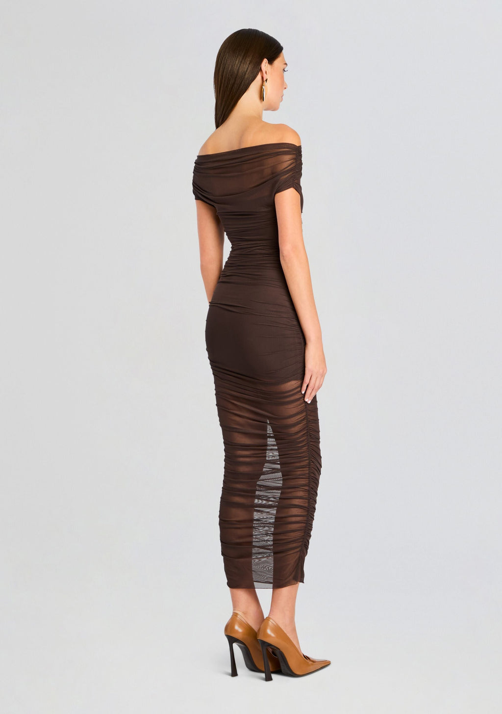 Noel Mesh Midi Dress